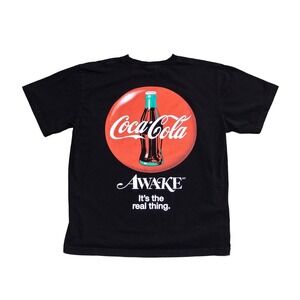 Coca-Cola x Awake NY Black Graphic T-Shirt - Size XL - Made in USA